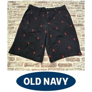 Old Navy Shorts Lobster Twill Chinos Flate Built In Flex Men's 30  Ultimate Slim